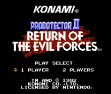 Image n° 1 - titles : Probotector II - Return of the Evil Forces